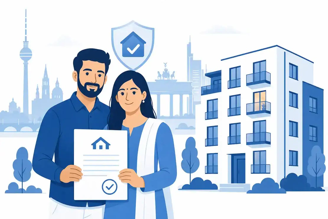 Young coupls from india with a policy of the best household content insurance in front of a hoeuse