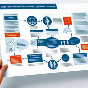 Legal grafic  with leagel process