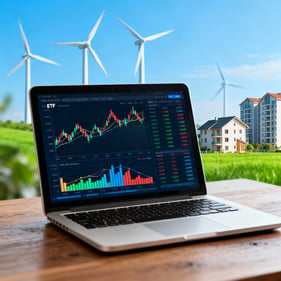 Stock chart on a Notebook 