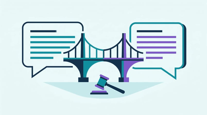 Translation chain from English to German legal and insurance terminology for expat legal cases