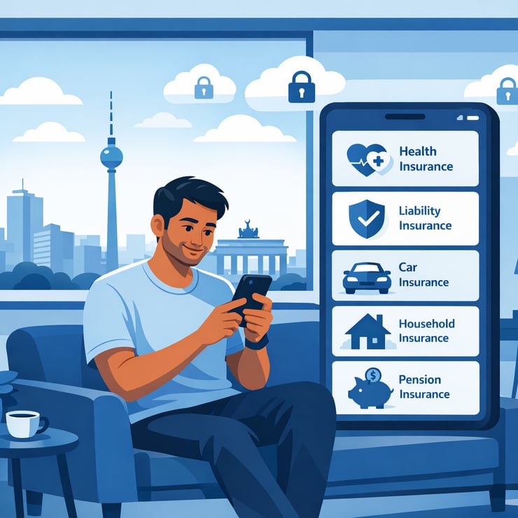 Get our Digital App for insurance especially for Indians in Germany