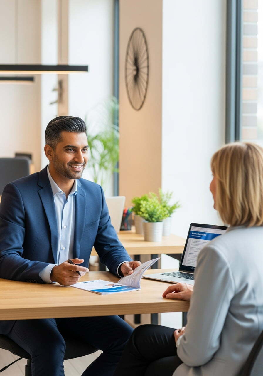 NEOdirect advisor in a consultation with a client