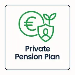 private pension plan (euro and shield icon) 250px