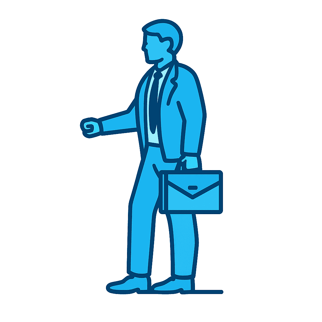 image young man in office outfit for disability insurance