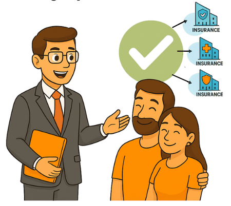 Insurance Advisor (Versicherungsmakler) Grafik Erklärung